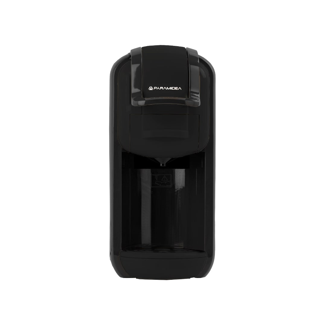 PYRAMIDEA Macchina per Caffè 3 in 1 Compatibile Nespresso Dolcegusto e Cialde Bevande Fredde da 0,6L Nero