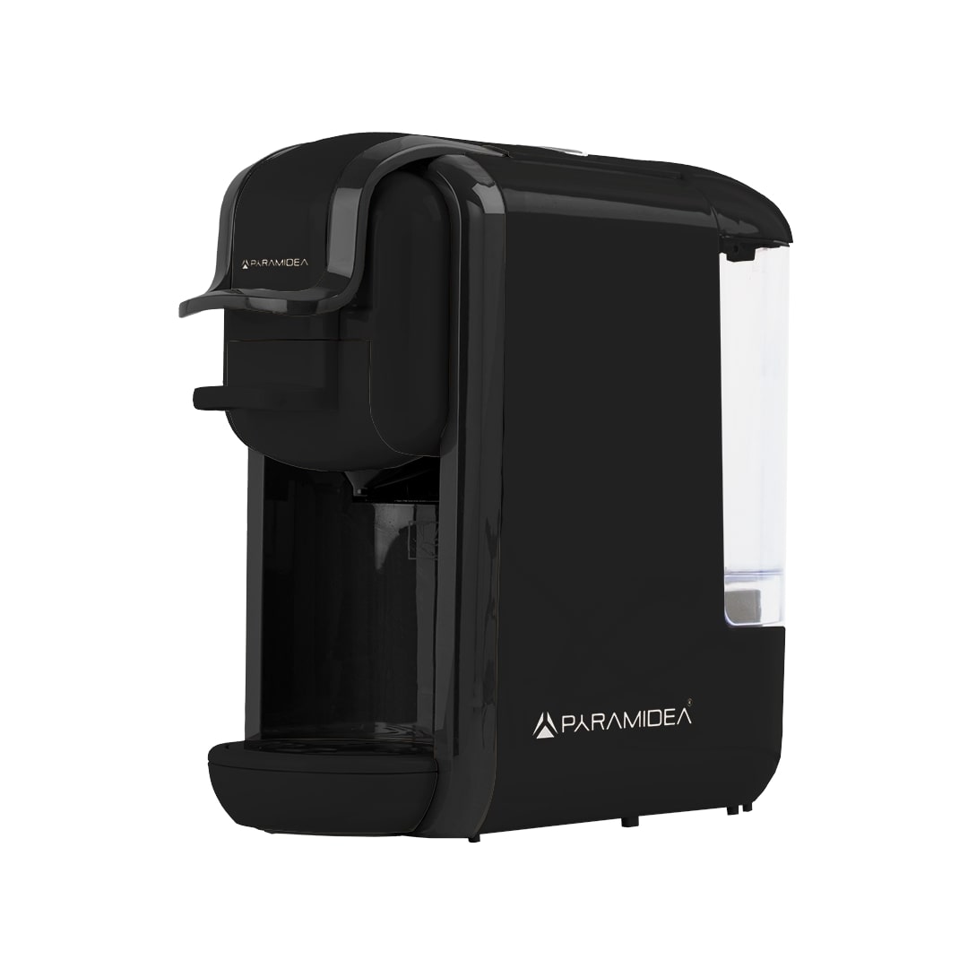 PYRAMIDEA Macchina per Caffè 3 in 1 Compatibile Nespresso Dolcegusto e Cialde Bevande Fredde da 0,6L Nero