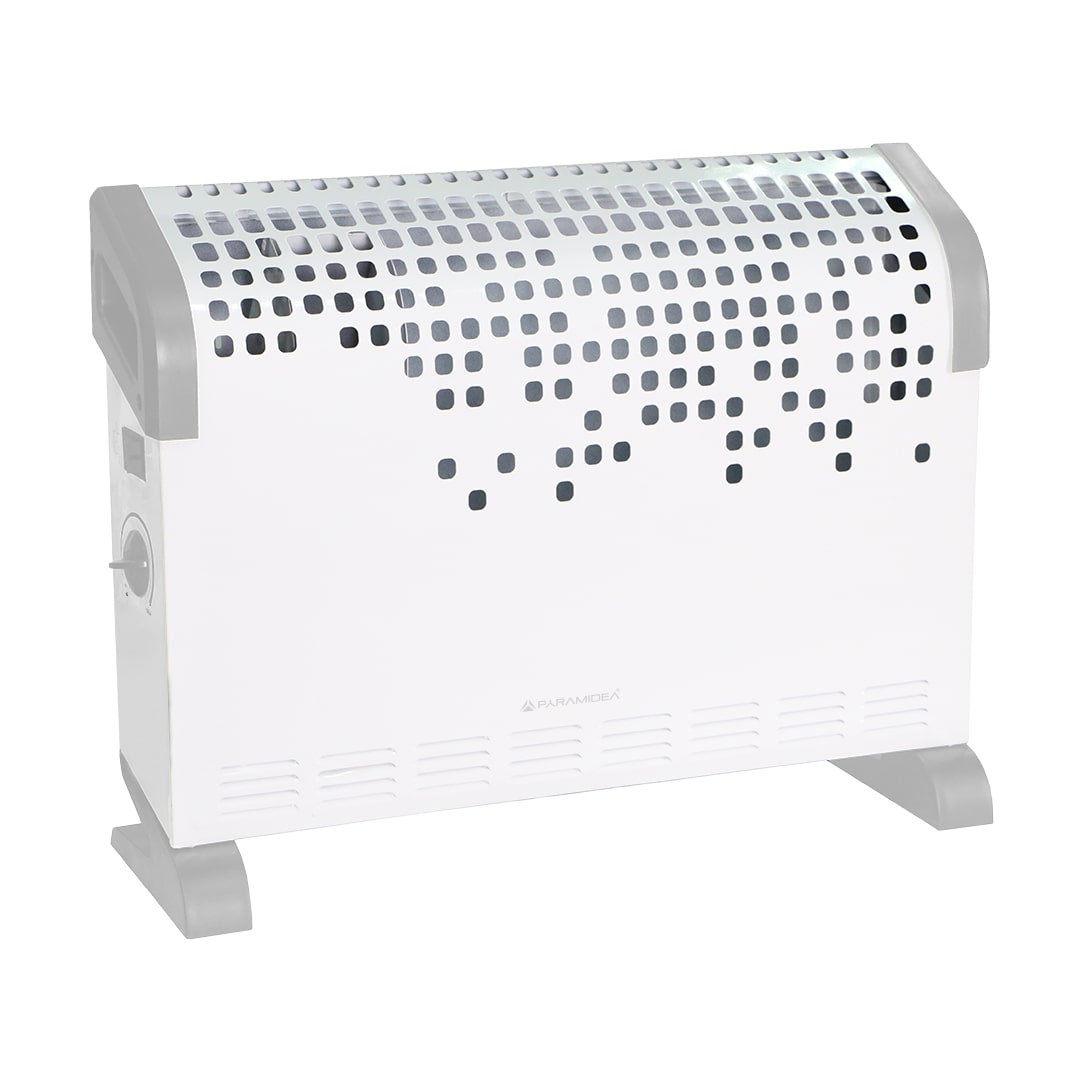 PYRAMIDEA Stufetta Elettrica con Termostato 1800W Basso Consumo, Termoconvettore Elettrico, Protezione Surriscaldamento TC200S