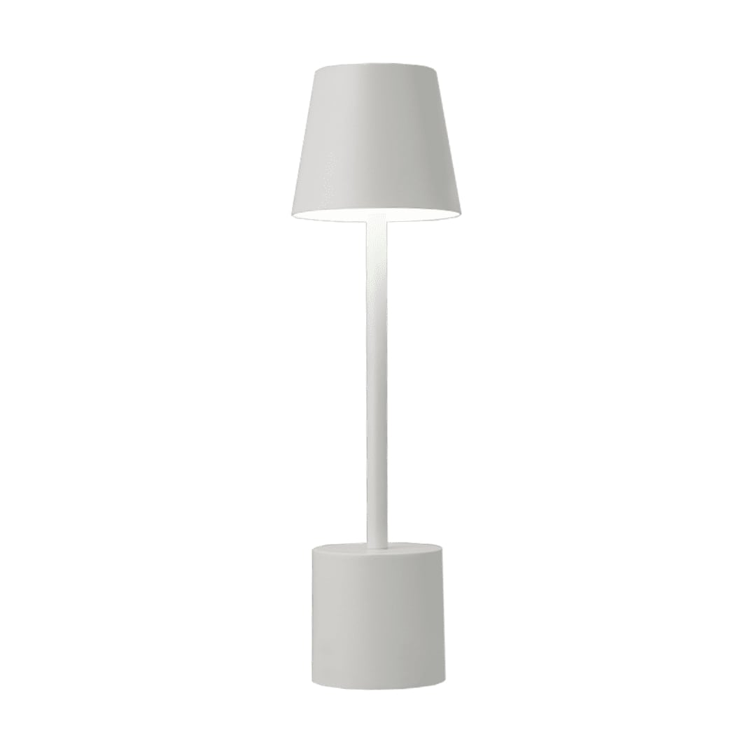 PYRAMIDEA Lampada Bianca da Tavolo Senza Fili Ricaricabile con Presa USB, 3 Luci Led Diversa Intensità LRP11B