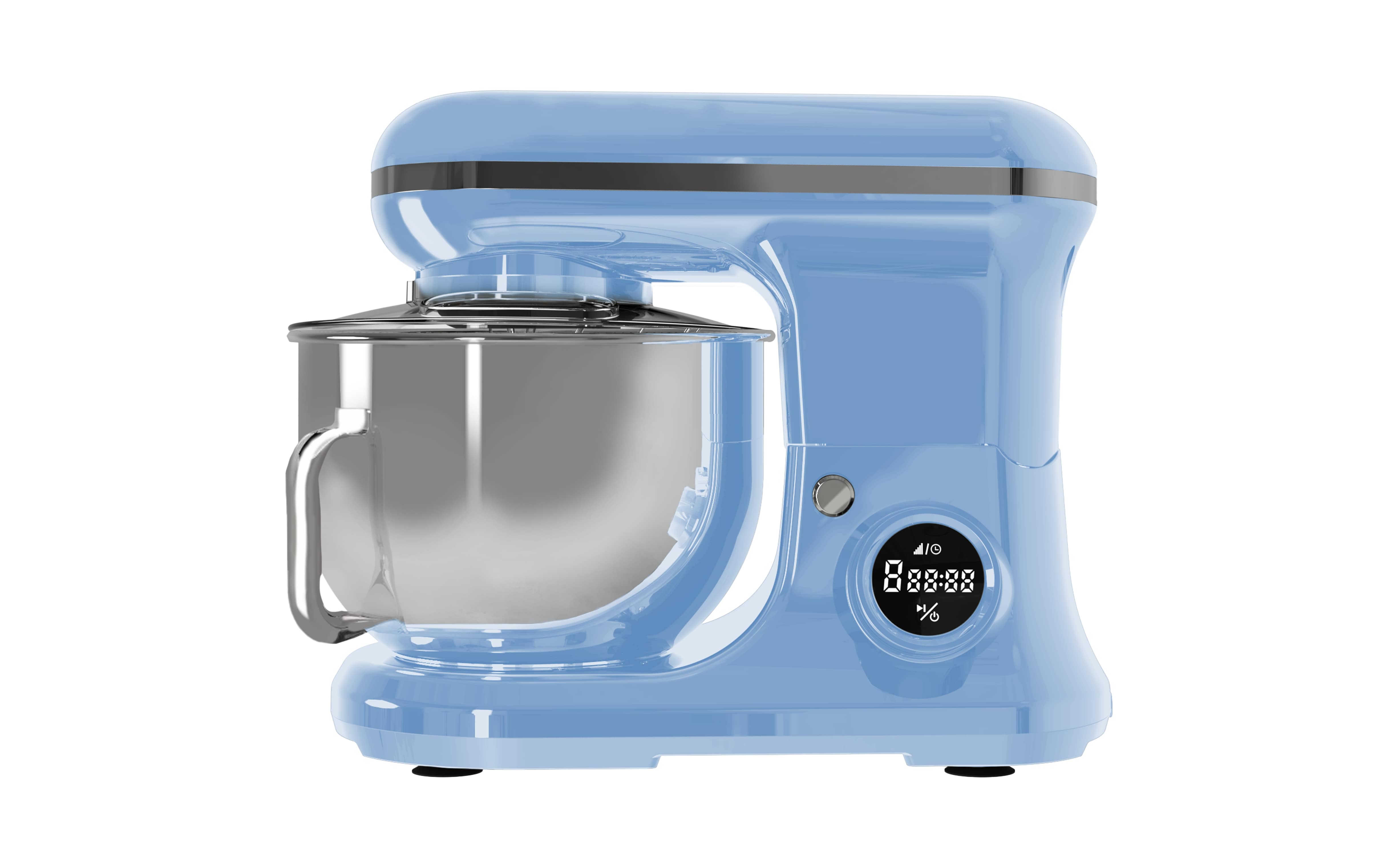 PYRAMIDEA Impastatrice con Display Digitale 8 velocità Testa Sollevabile 1200W con Funzione Pulse Capienza 5,2L Colore Azzurro IP5200LB