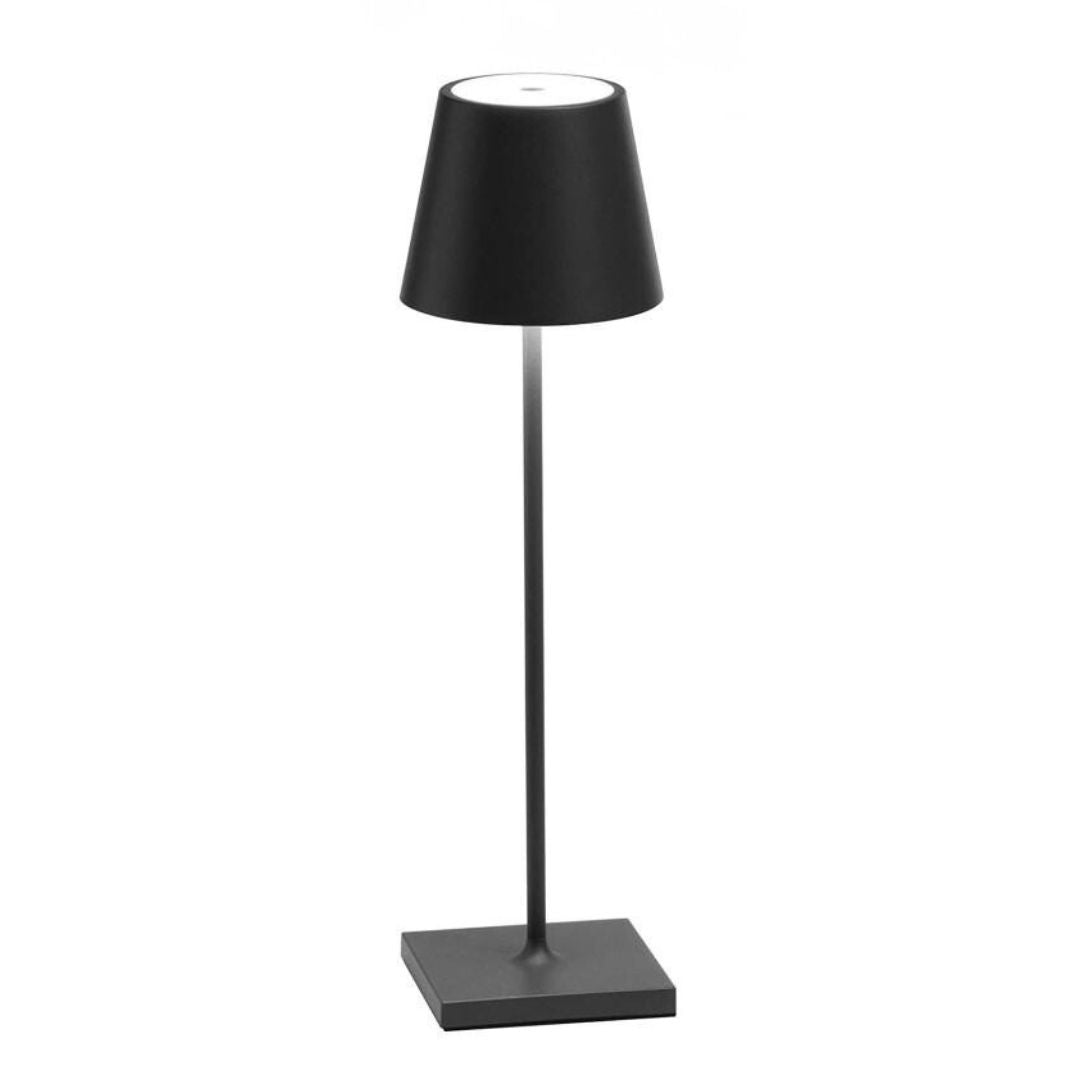 PYRAMIDEA LAMPADA A LED DA TAVOLO BASE PIATTA COLORE NERO LRP14B