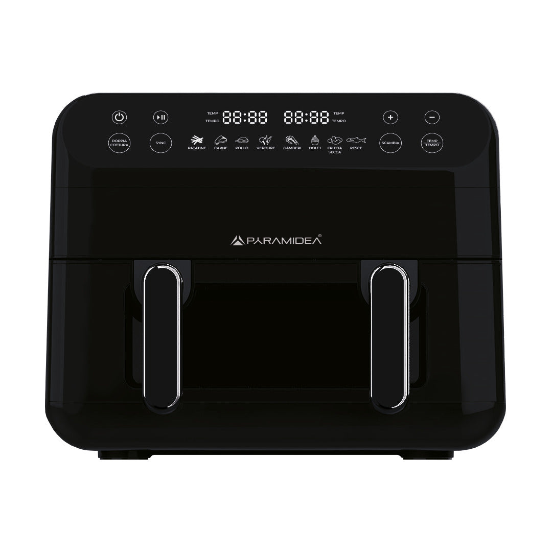 PYRAMIDEA Friggitrice ad Aria 12 Litri Digitale Colore Nero AF1220B
