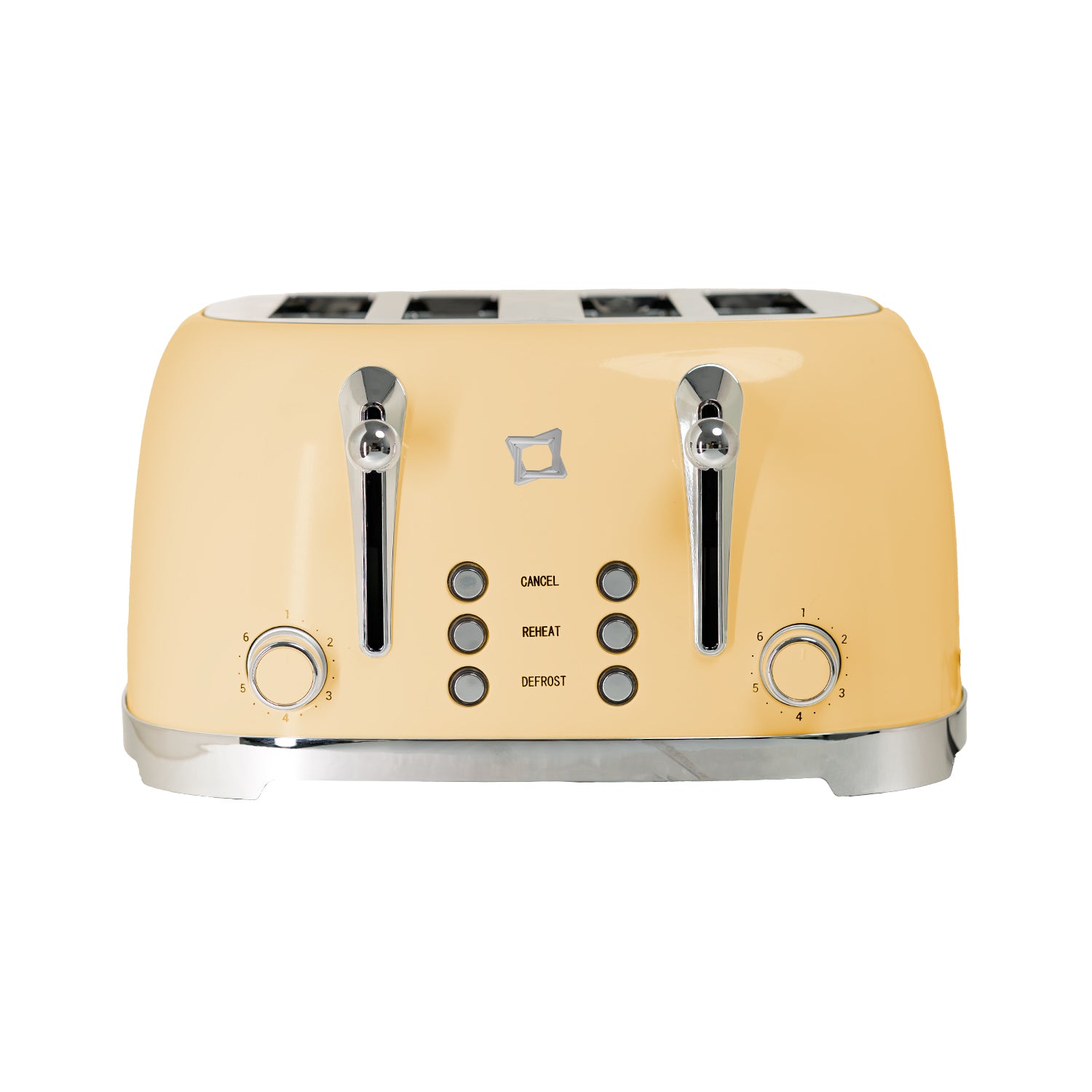 FIRST CLASS TOSTAPANE Crema doppio Stile Vintage con Corpo in Acciaio