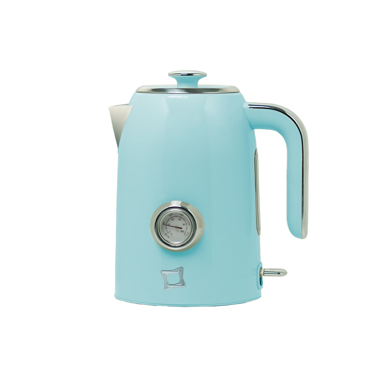 FIRST CLASS BOLLITORE Azzurro Stile Vintage con Corpo in Acciaio
