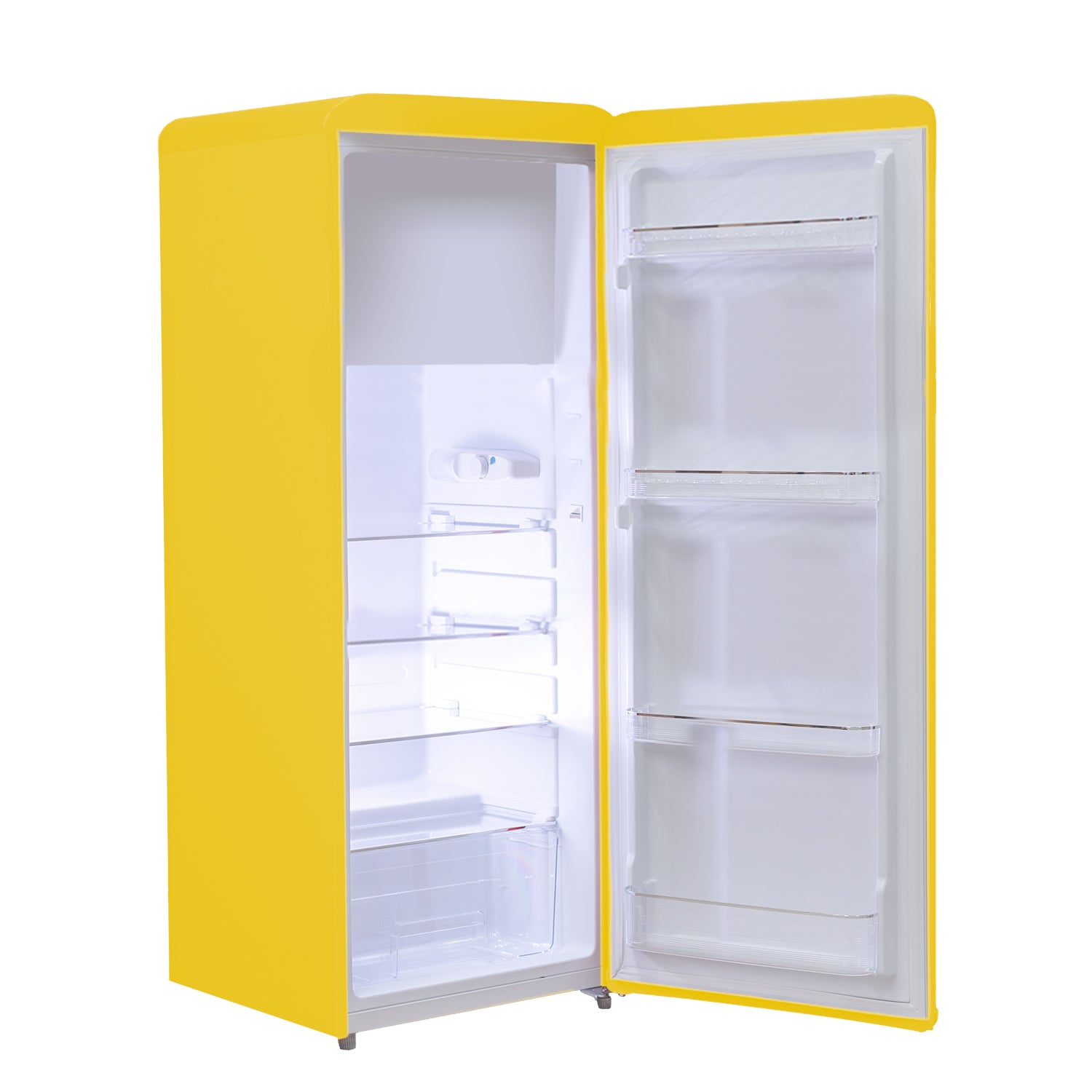 PYRAMIDEA Frigorifero Singola Porta Ventilato 240 Litri Colore Giallo MAMBO2401Y