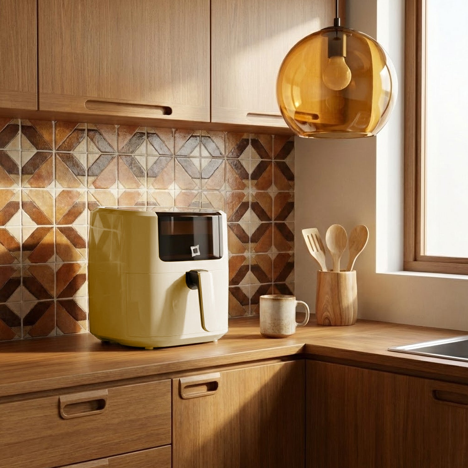 PYRAMIDEA Friggitrice ad Aria 8 Litri First Class Crema