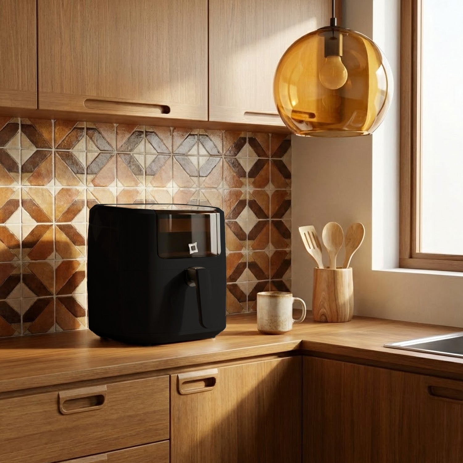 PYRAMIDEA Friggitrice ad Aria 8 Litri First Class Nera