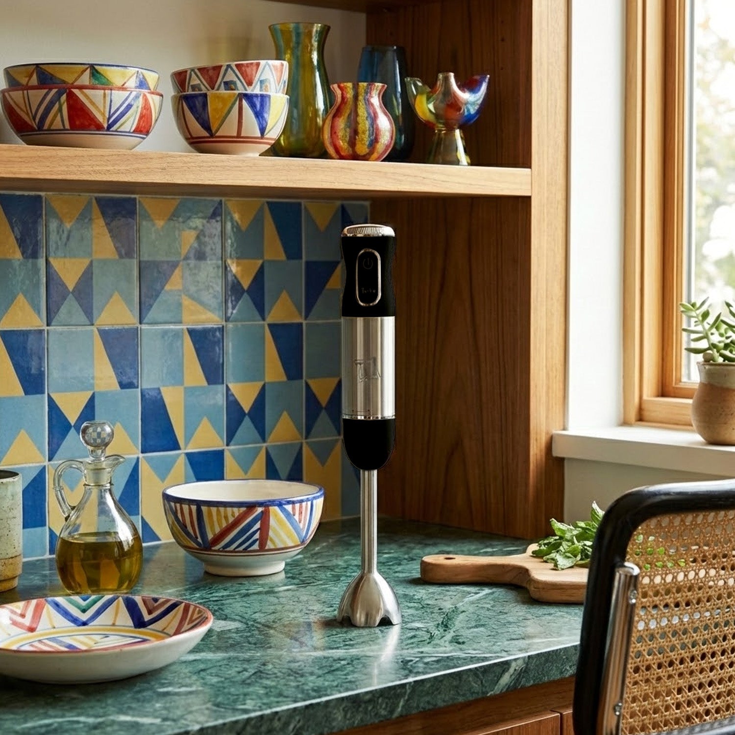 Mixer ad immersione Vintage First class Nero