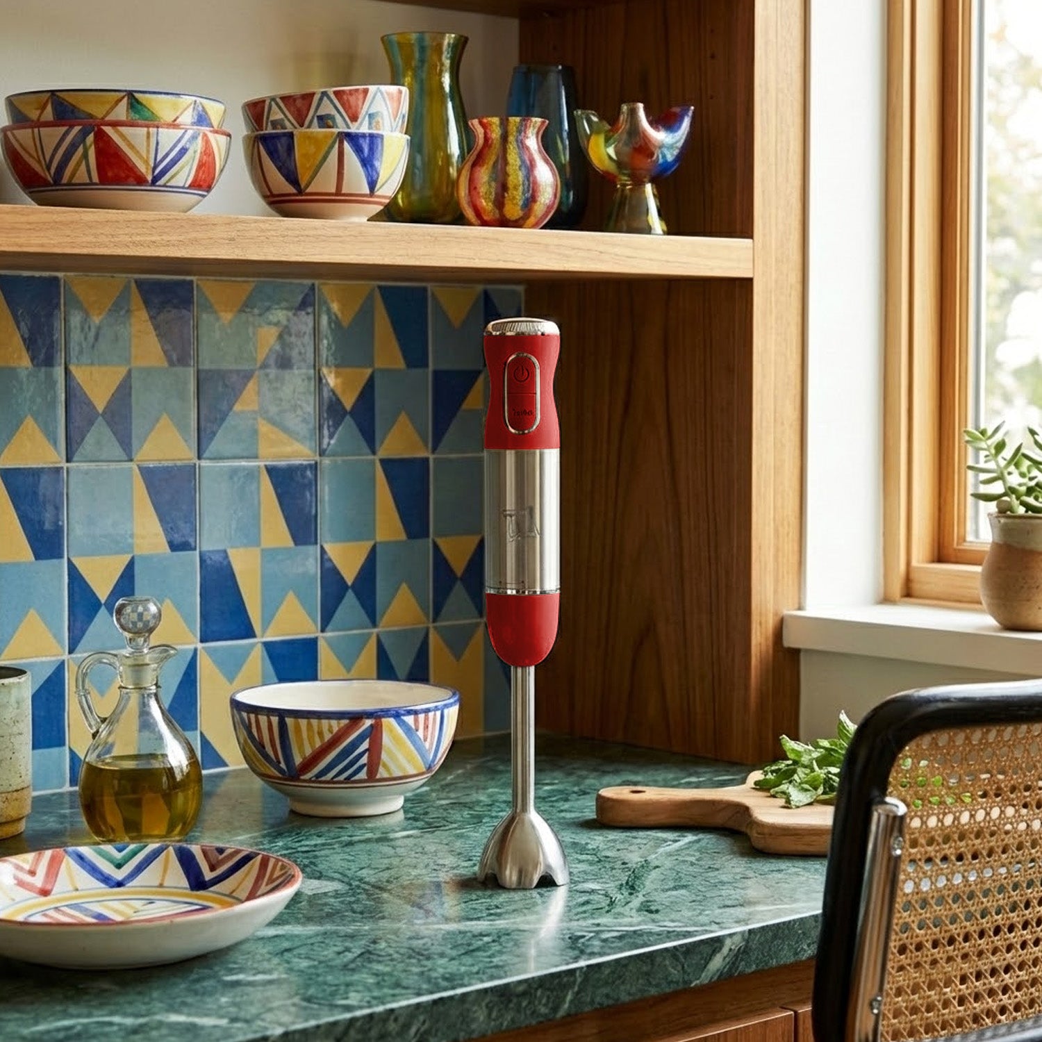 Mixer ad immersione Vintage First class Rosso