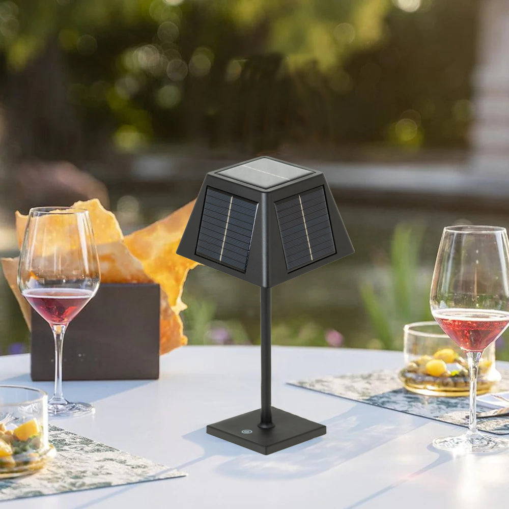 Pyramidea Kit 6 Lampade Solari da Tavolo Colore Nero LRS10B