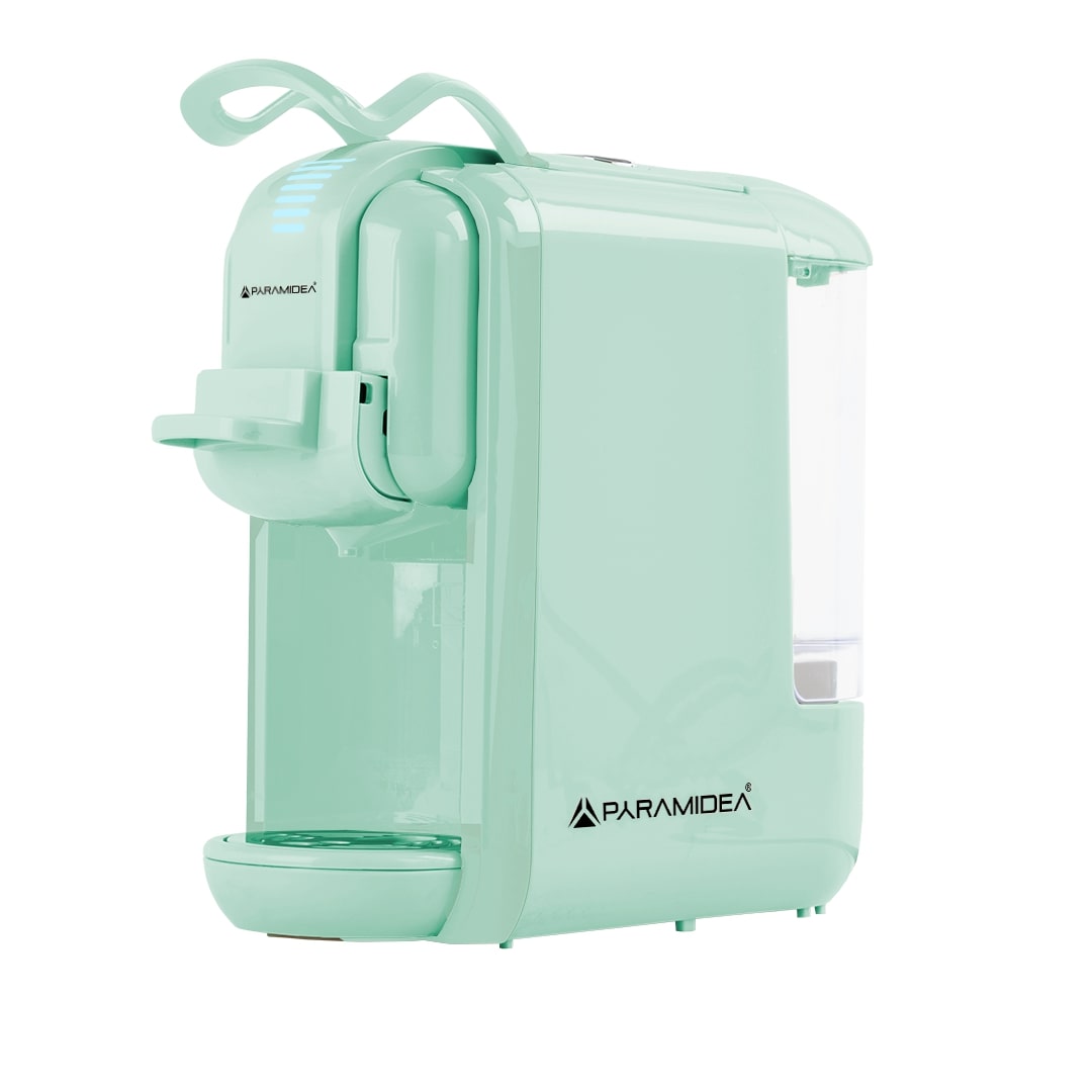 PYRAMIDEA Macchina per Caffè 3 in 1 Digitale Compatibile con Nespresso Dolcegusto e Cialde Bevande Fredde da 0,6L Verde ICP311GPLUS