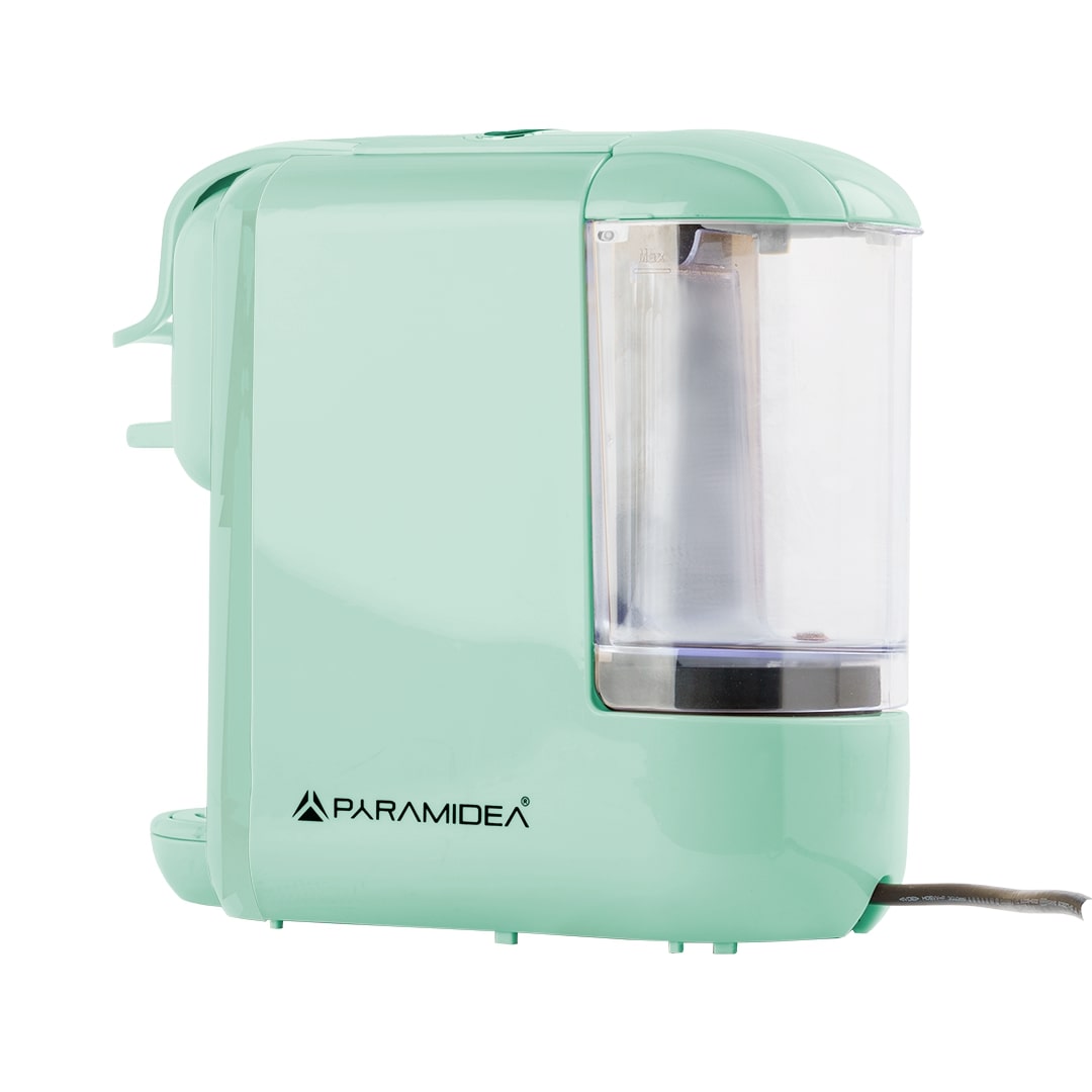 PYRAMIDEA Macchina per Caffè 3 in 1 Compatibile Nespresso Dolcegusto e Cialde Bevande Fredde da 0,6L Verde